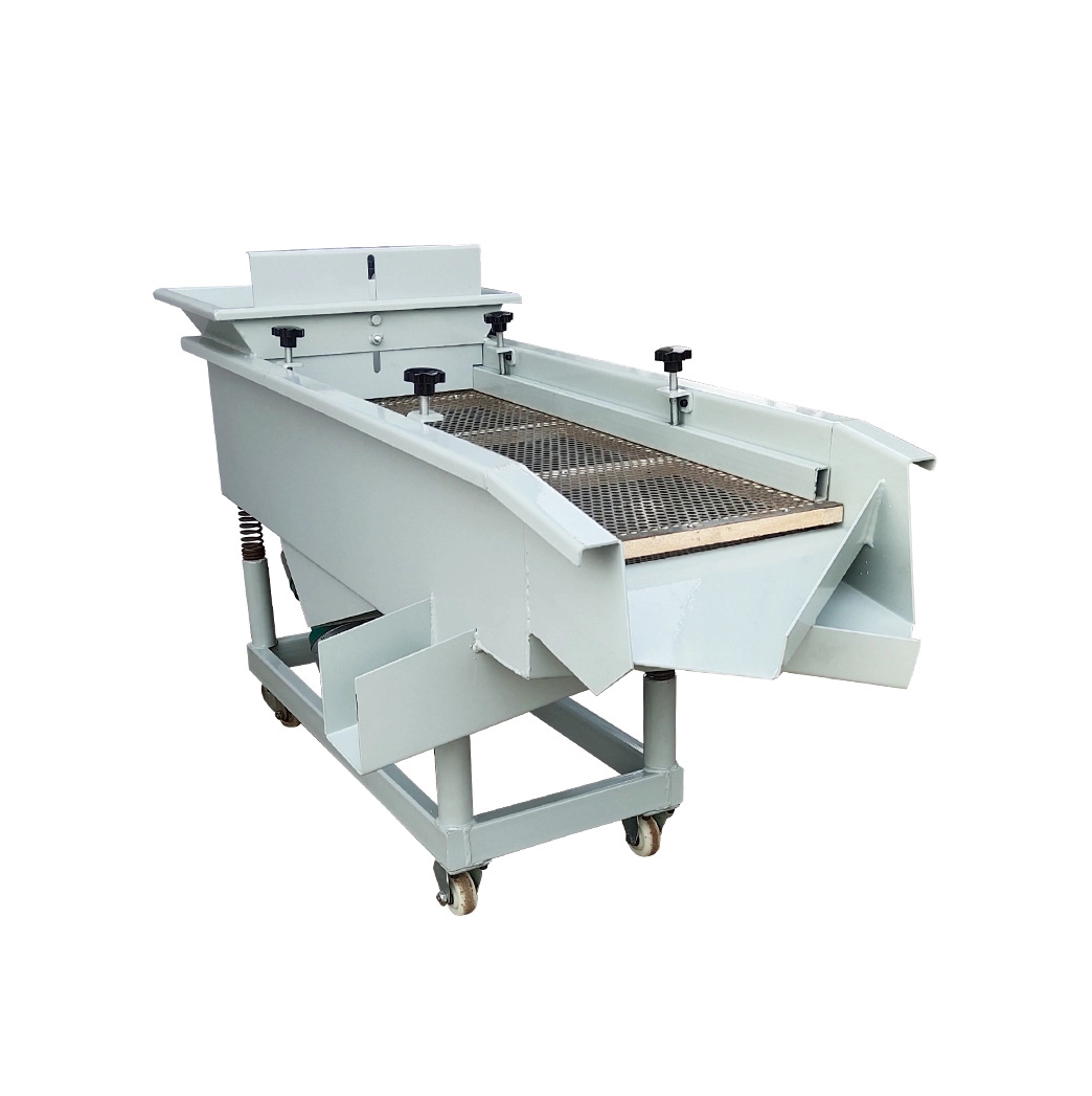 Vibrationsabscheider aus bernsteinfarbenem Stahl und Keramik