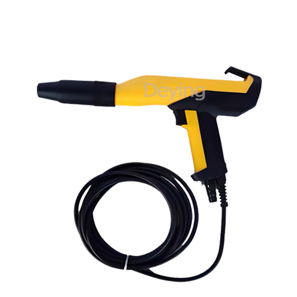 K&auml;tev&auml; k&auml;dess&auml; pidett&auml;v&auml; jauhekuppi K&auml;ytetty s&auml;hk&ouml;staattinen jauheruiskupistooli maalauslasien rakennusteollisuuden jauhekone