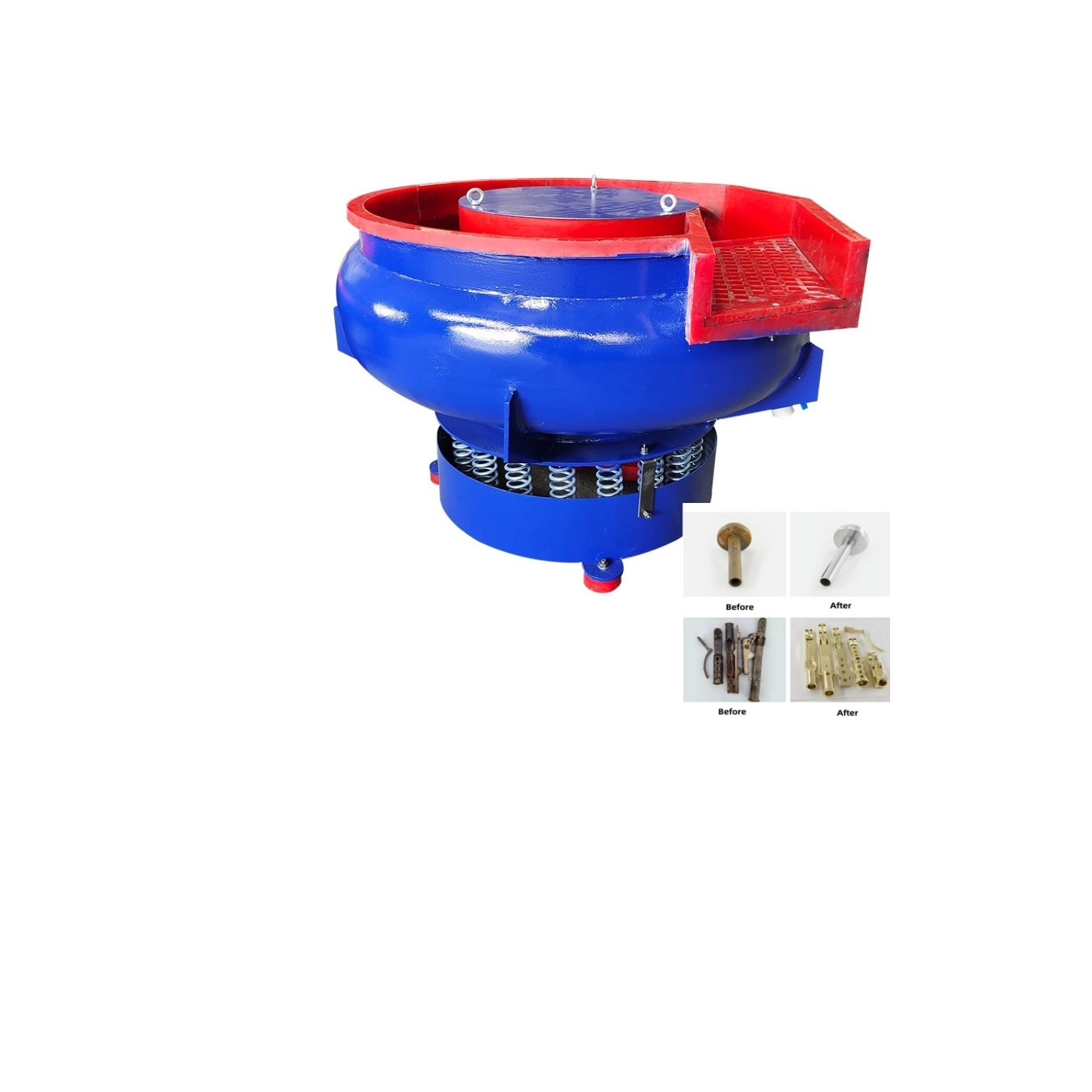 Trilvlakslijpmachine voor metalen onderdelen die kleine onderdelen ontbramen Aluminium ijzeren komvorm